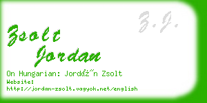 zsolt jordan business card